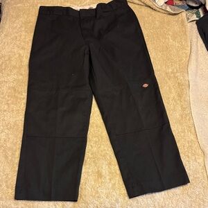 Mens 38 x 30 Dickies Black double knee Pants
